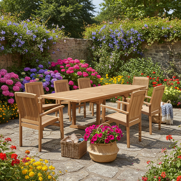 Buy farmhouse furniture Autumn Chesnutt Farm | Round Real Wood Farmhouse Dining Table Set - Modern Cottage Farmhouse Furniture