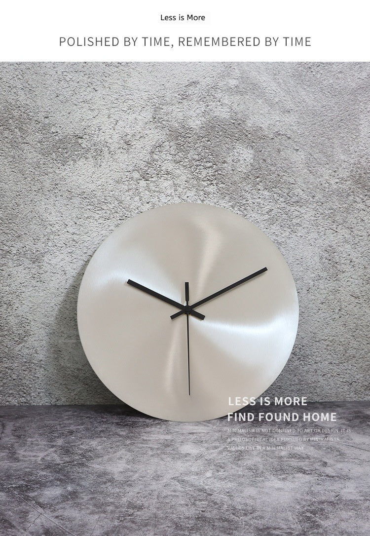 Azzurro | White Mediterranean Steel Luxury Wall Clock - Mediterranean Tuscan Contemporary Home Decor Furniture