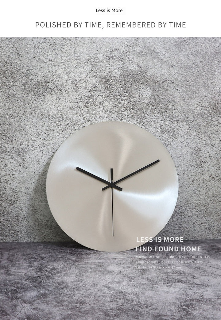 Azzurro | White Mediterranean Steel Luxury Wall Clock - Mediterranean Tuscan Contemporary Home Decor Furniture