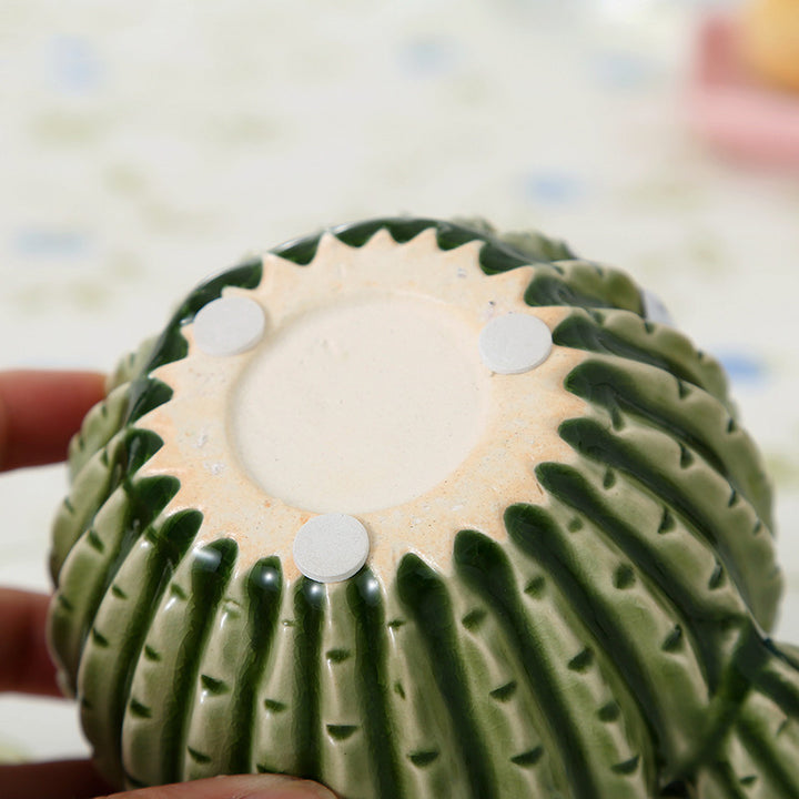 Buy farmhouse furniture Mediterranean Moroccan Southwestern Style Ceramic Cactus Vase - Modern Cottage Farmhouse Furniture