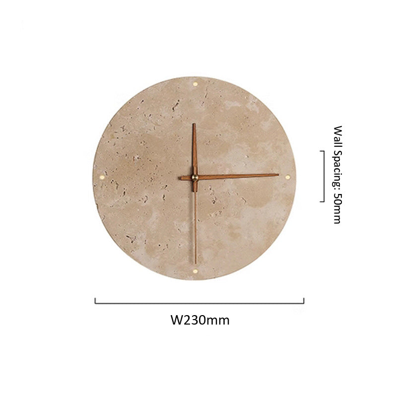 Santorini | Mediterranean Luxury Cliff Stone Wall Clock - Mediterranean Italian Contemporary Home Decor Furniture