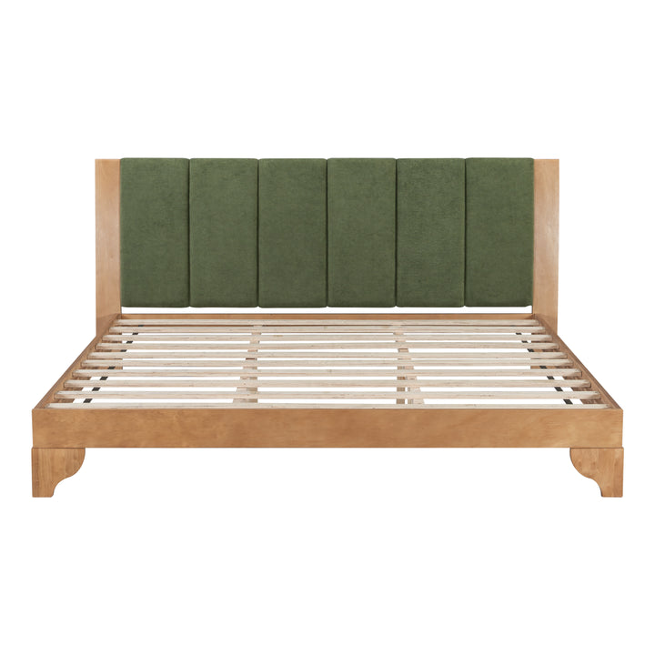 Buy farmhouse furniture Sage &amp; Cream King Premium Pine Wood Farmhouse Queen Bed Frame - Modern Cottage Farmhouse Furniture