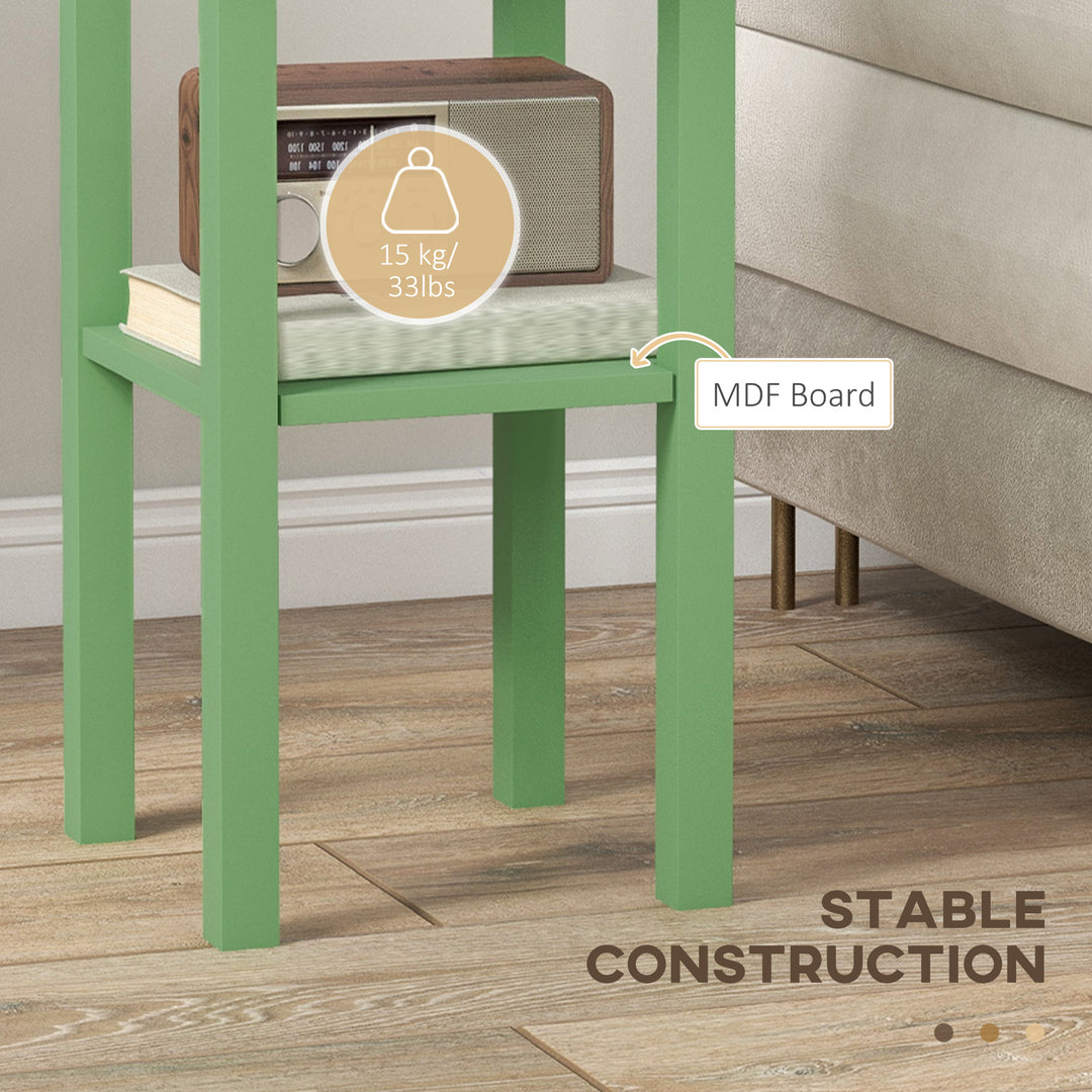Buy farmhouse furniture Sage 2-Tier Side Table with Drawer and Shelf, End Table - Modern Cottage Farmhouse Furniture