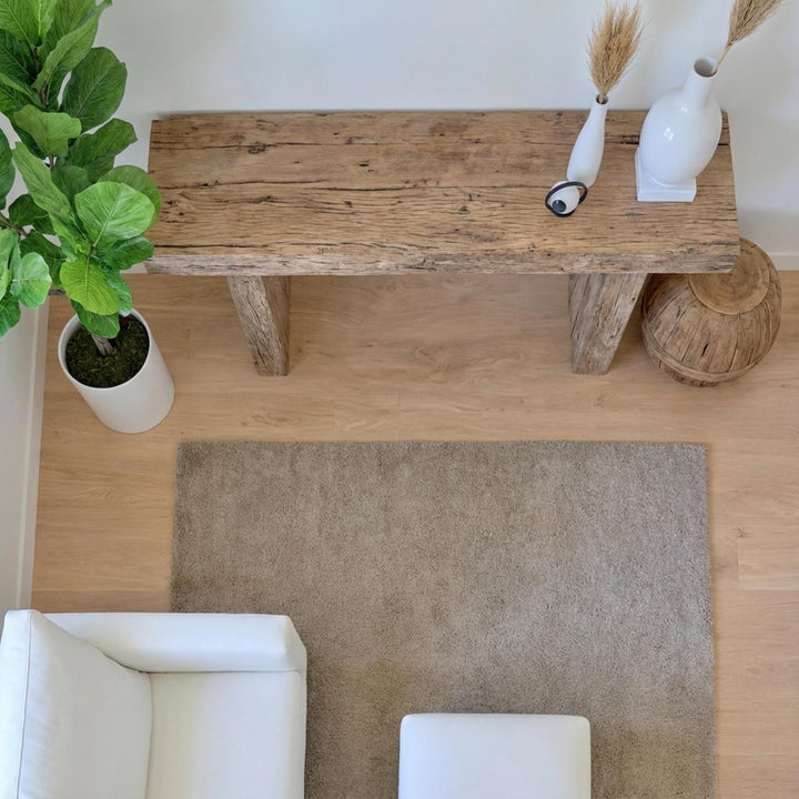 Rustic Mediterranean Farmhouse Wooden Foyer Table – Custom Handmade - Mediterranean Tuscan Contemporary Home Decor Furniture