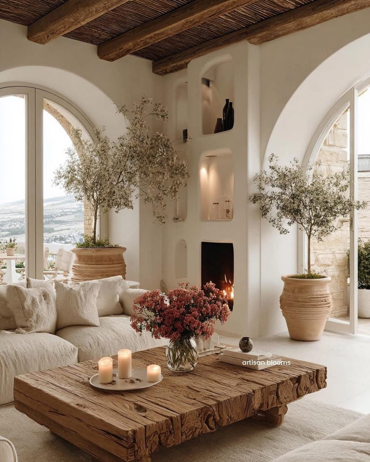 Buy farmhouse furniture Santorini White Arch Living Room — Sherwin-Williams Color Palette Kit | Mediterranean Style | Instant PDF Download - Modern Cottage Farmhouse Furniture