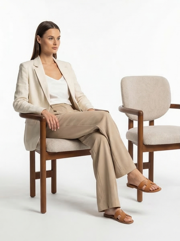 Tuscan Mediterranean Contemporary Accent Chairs (2pc) – Modern Mediterranean Style - Mediterranean Italian Contemporary Home Decor Furniture