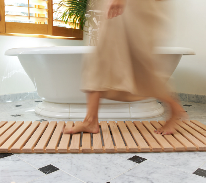 Buy farmhouse furniture Wooden Non Slip Farmhouse Bathroom Mats - Modern Cottage Farmhouse Furniture