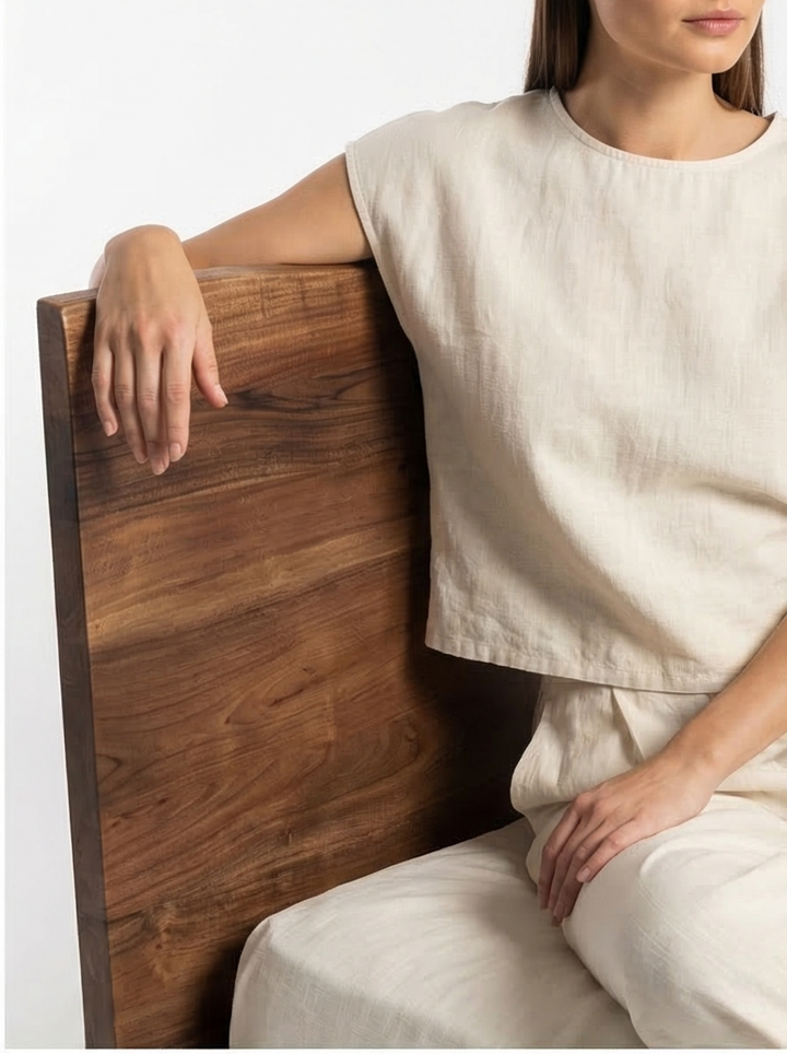 Bent King Size Mediterranean Farmhouse Bed - Mediterranean Italian Contemporary Home Decor Furniture