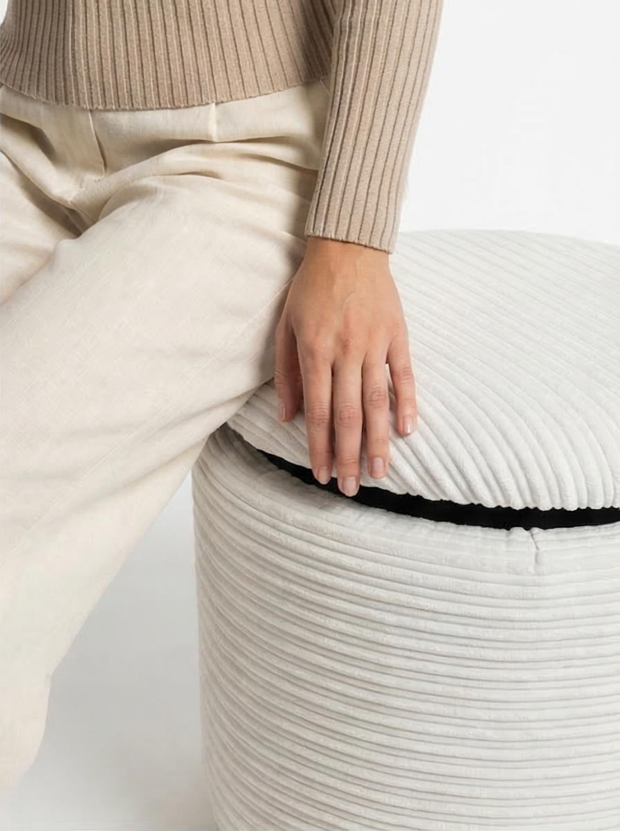 Brayfield Storage Ottoman - Mediterranean Italian Contemporary Home Decor Furniture