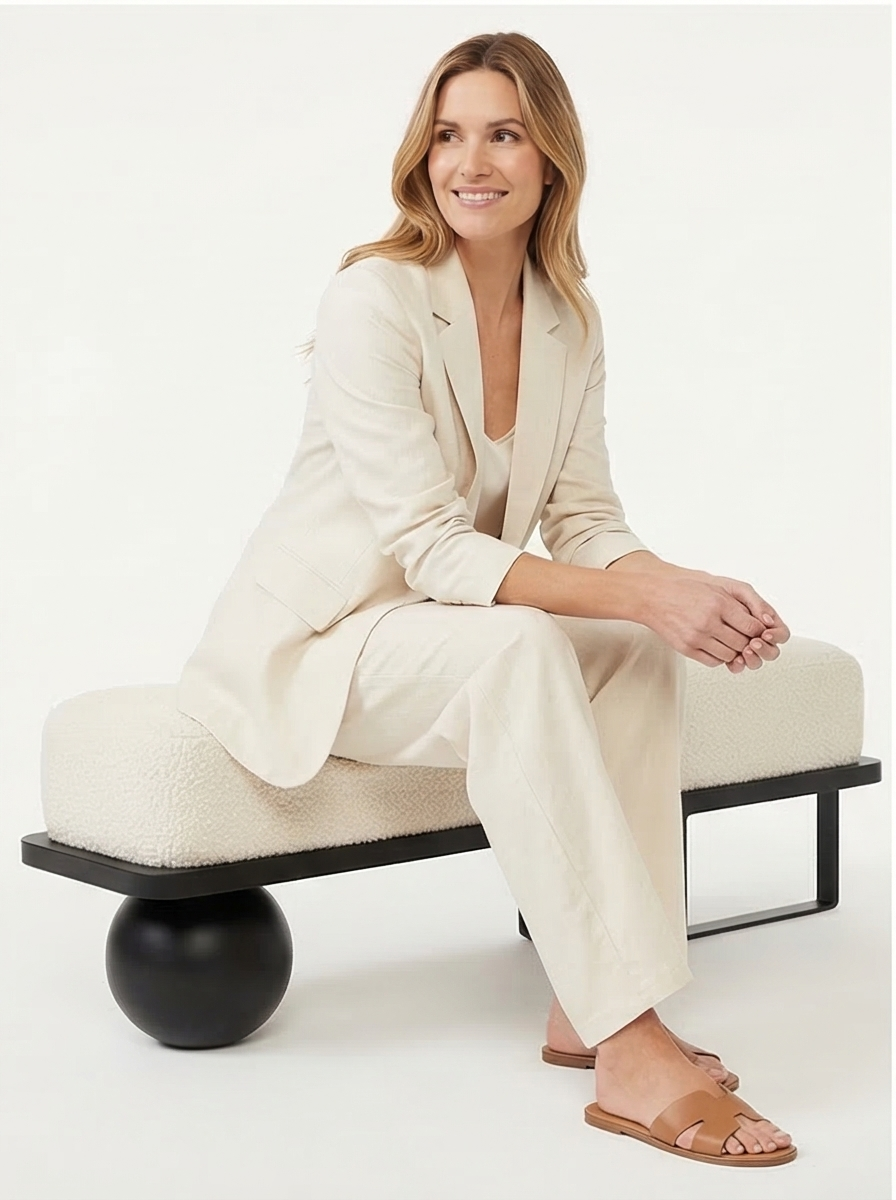 Buy farmhouse furniture Palazzo | Modern Luxury Mediterranean Accent Bench - Modern Cottage Farmhouse Furniture