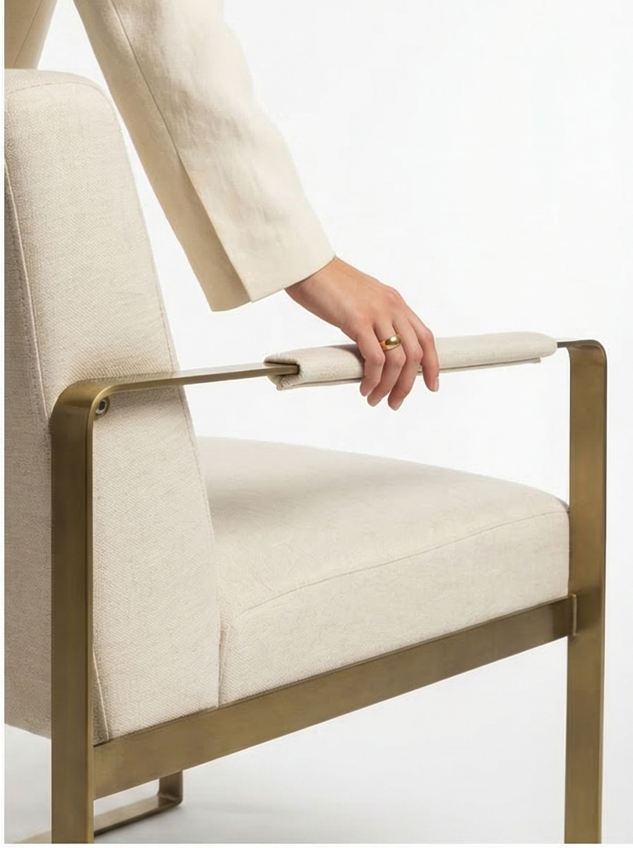 Villa Aurelia Contemporary Accent Chair - Mediterranean Italian Contemporary Home Decor Furniture