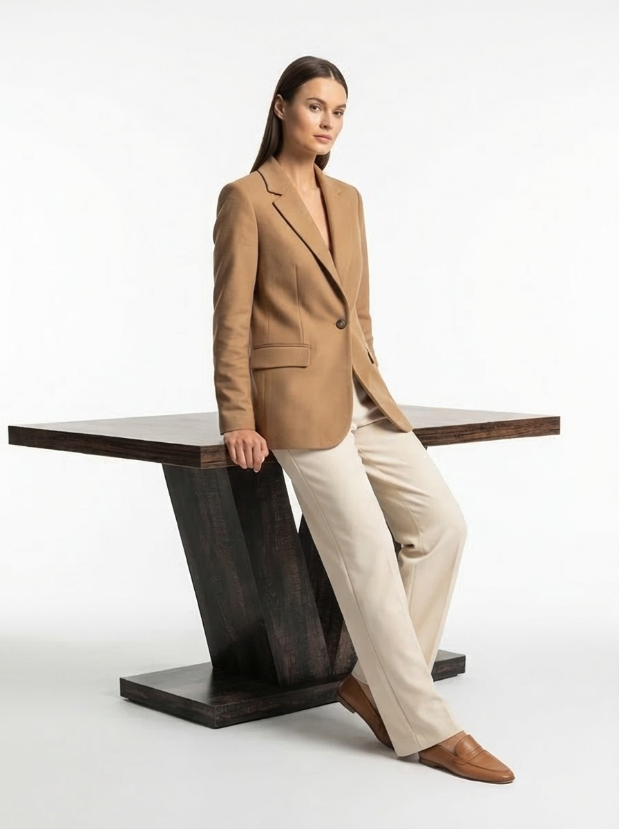 Calypso | 47-Inch Modern Luxury Italian Farmhouse Dining Table - Mediterranean Italian Contemporary Home Decor Furniture