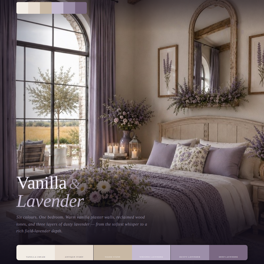 Buy farmhouse furniture Vanilla & Lavender Color Palette Kit - Modern Cottage Farmhouse Furniture