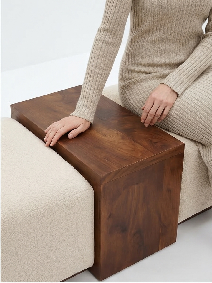 Buy farmhouse furniture Paros Modern Handcrafted Greek Luxury Bench Coffee Table Pair - Modern Cottage Farmhouse Furniture