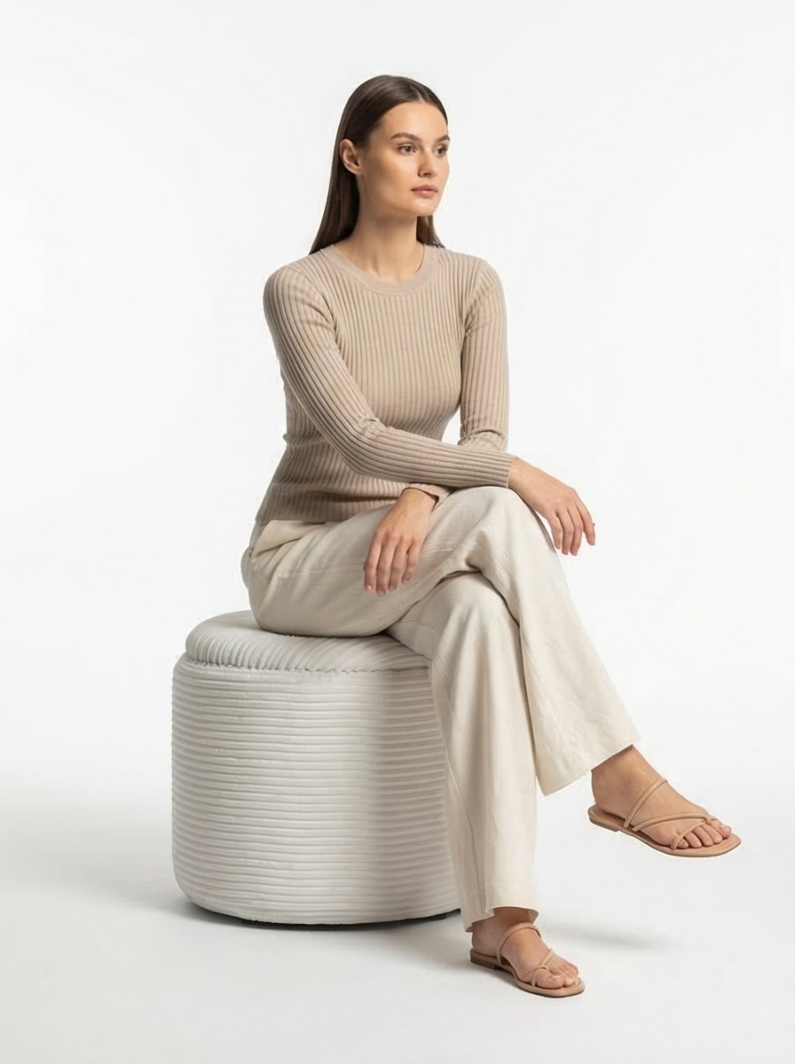 Brayfield Storage Ottoman - Mediterranean Italian Contemporary Home Decor Furniture