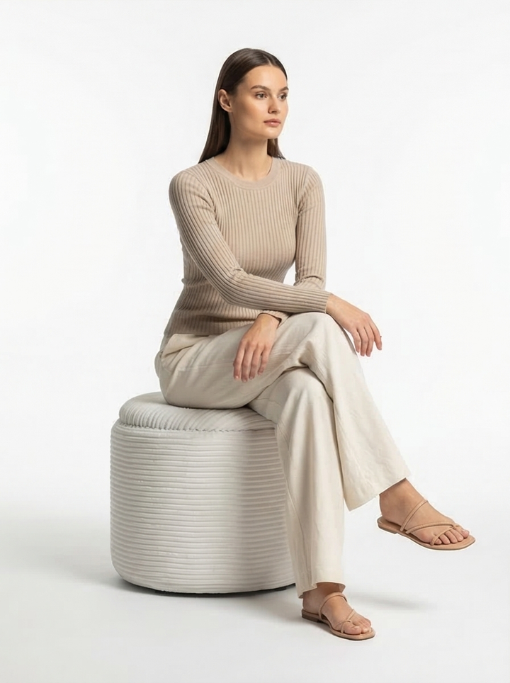 Brayfield Storage Ottoman - Mediterranean Italian Contemporary Home Decor Furniture