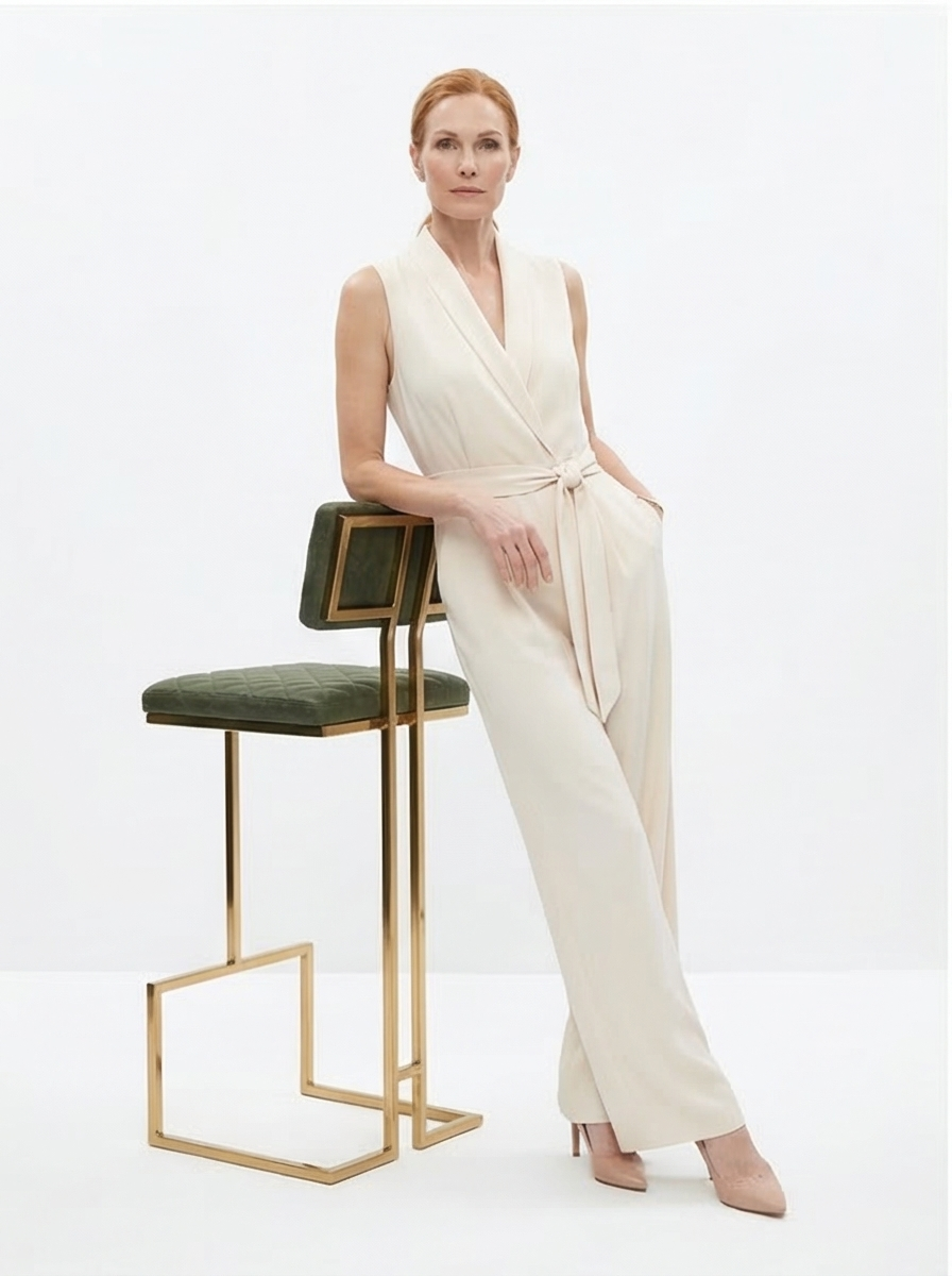 Buy farmhouse furniture The Portofino Olive Green Tuscan Leather & Gold Bar Stools – Set of 2 - Modern Cottage Farmhouse Furniture