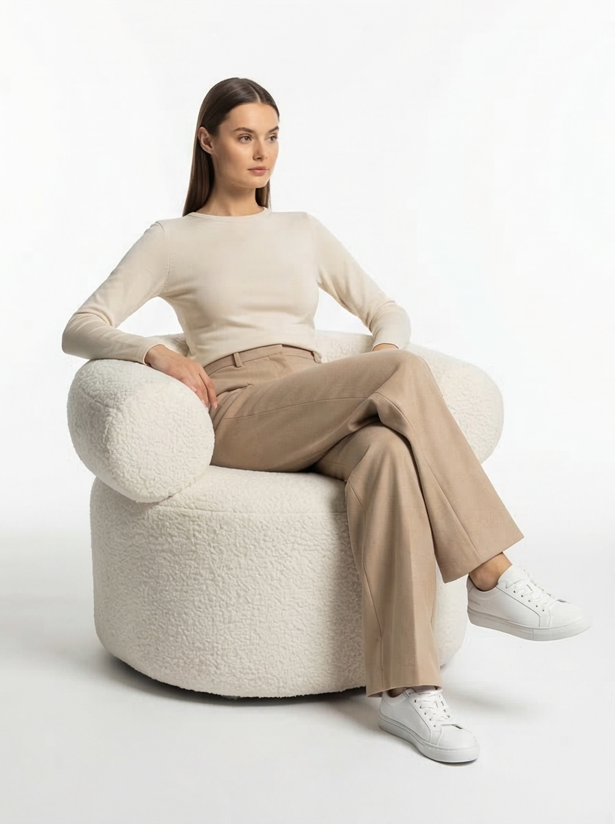 Aurelia | Mediterranean Modern Lamb Velvet Accent Chair - Mediterranean Italian Contemporary Home Decor Furniture