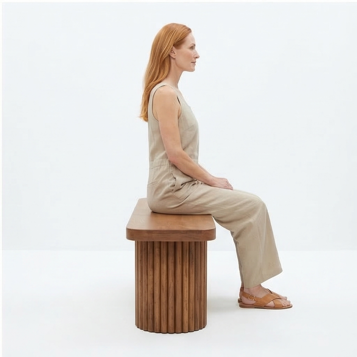 La Riviera Modern Mediterranean Farmhouse Foyer Bench - Mediterranean Italian Contemporary Home Decor Furniture