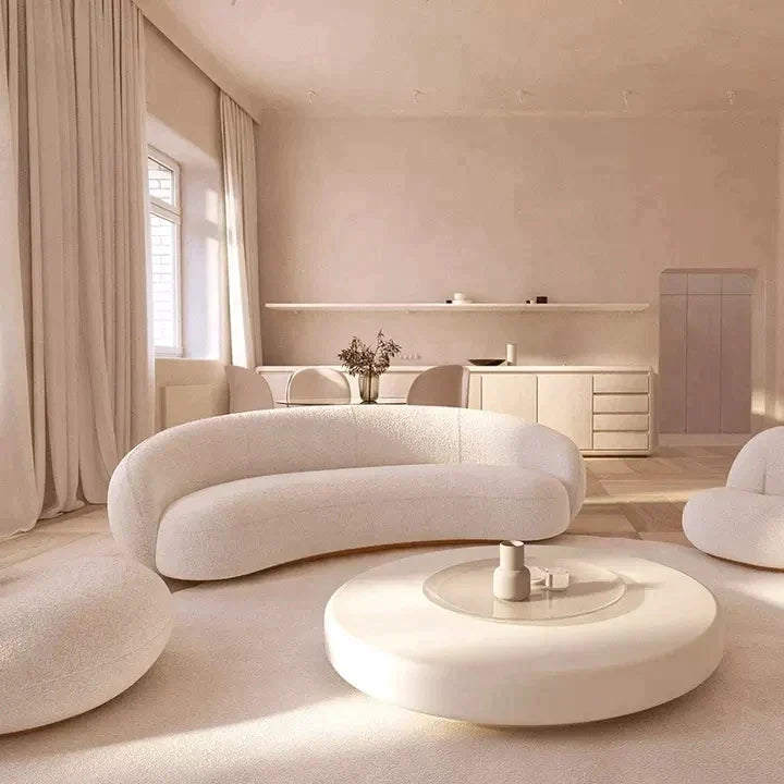 Boho Aesthetic Geneva | Modern Luxury sofa sectional 3 seater sofa modern living room furniture | Biophilic Design Airbnb Decor Furniture 
