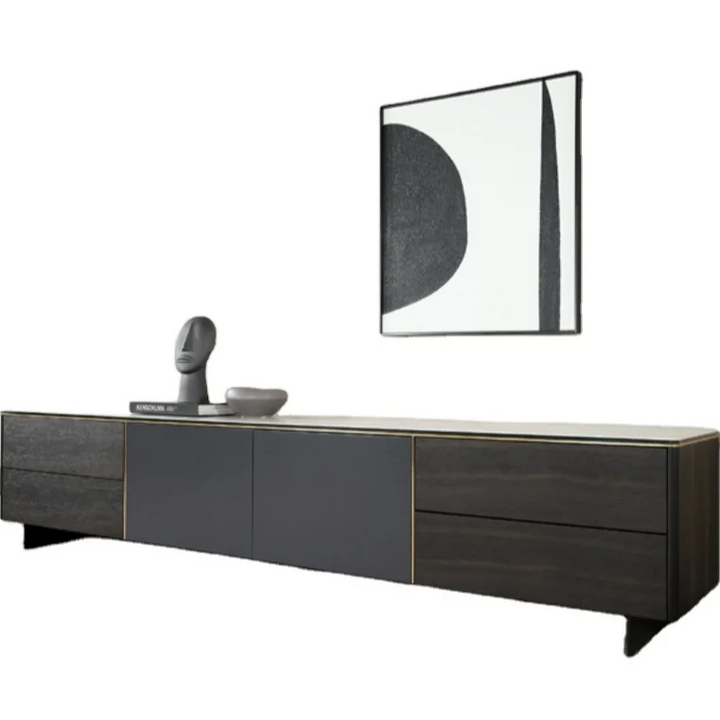 Boho Aesthetic Modern TV Cabinet Wood TV Stand | Biophilic Design Airbnb Decor Furniture 