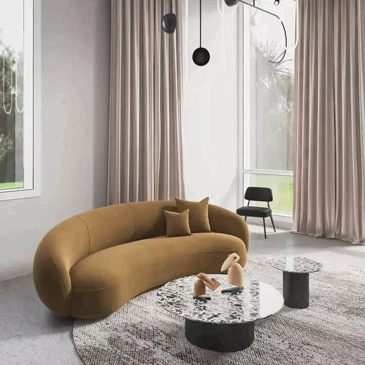 Boho Aesthetic Geneva | Modern Luxury sofa sectional 3 seater sofa modern living room furniture | Biophilic Design Airbnb Decor Furniture 