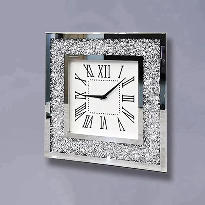 Boho Aesthetic Le Metz | Luxury Diamond Wall Clock | Biophilic Design Airbnb Decor Furniture 